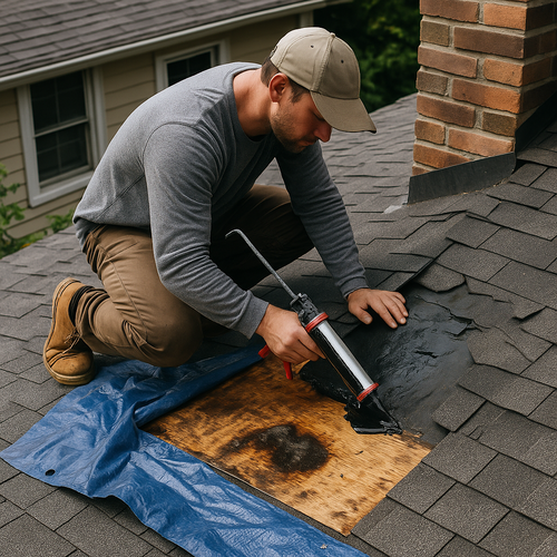 roofing leak repair from a roofer
