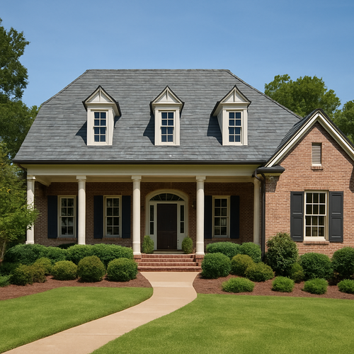 slate roof on a nice home